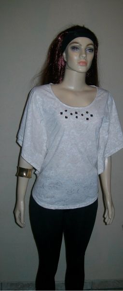 blusa manga morcego